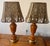 Wooden Table Lamps With Metal Tree Silhouette Shades For Sale - Image 6 of 12