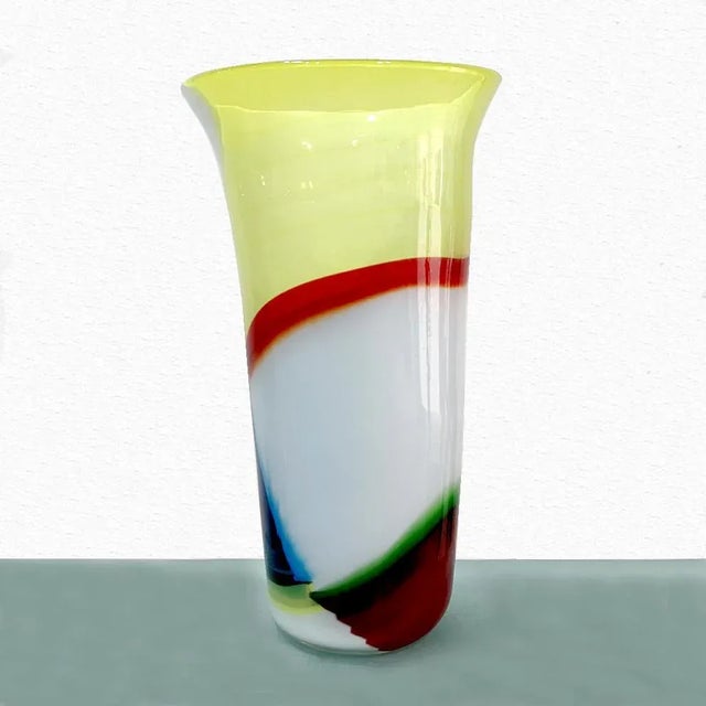 1960s Bandiere Vase by Anzolo Fuga For Sale - Image 5 of 18