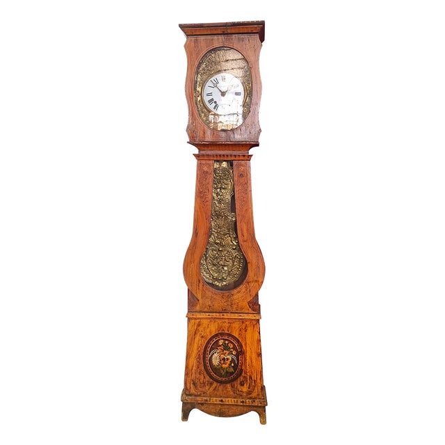 French Morbier Pendulum Clock, Late 19th Century For Sale