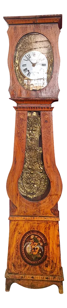 French Morbier Pendulum Clock, Late 19th Century