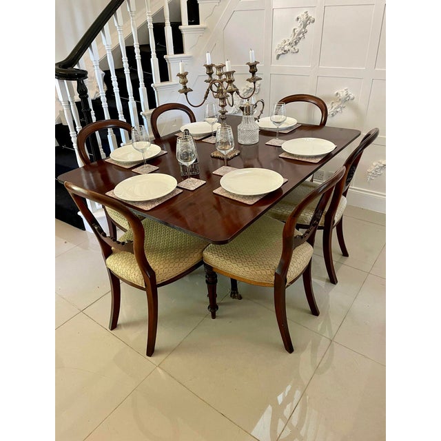 Wood Large Regency Figured Mahogany Dining Table, 1825 For Sale - Image 7 of 16