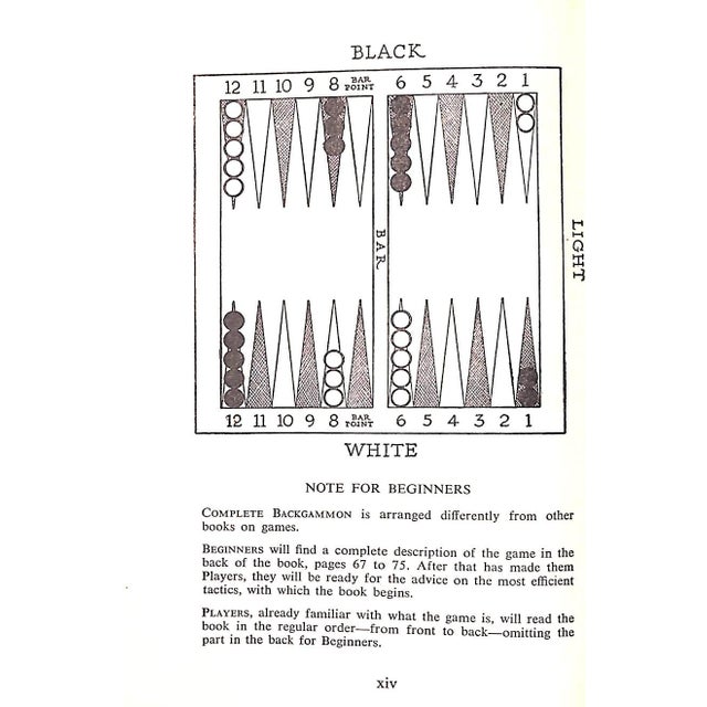 "Complete Backgammon: Including the Laws of Backgammon" 1940 Richard, Walter L. For Sale - Image 9 of 9