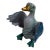 Herend First Edition Green Fishnet Goose With Open Wings – Model 15588 Style For Sale