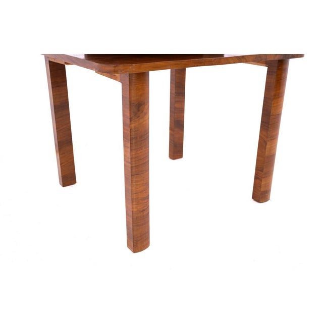 Art Deco Rectangular Coffee Table, Poland, 1940s For Sale - Image 4 of 10