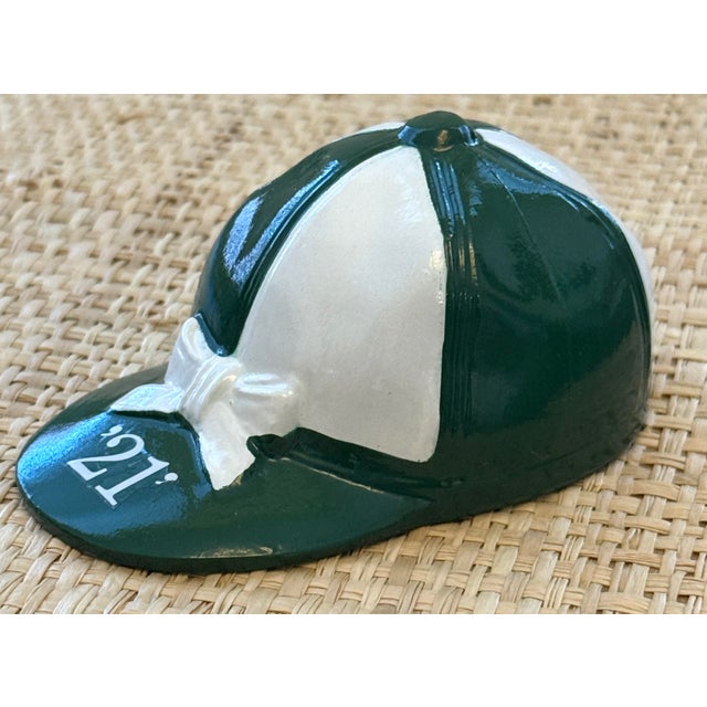 American Vintage "21" Club Nyc Jockey Hat Bottle Opener For Sale - Image 3 of 11