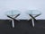 Milo Baughman Style Chrome Glass Top Jax Tables a Pair 6571 For Sale - Image 4 of 18