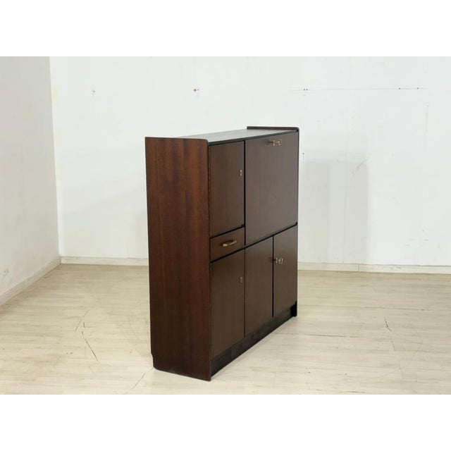 Mid-Century Writing Cabinet with Secretary in Mahogany, 1960s For Sale - Image 12 of 14