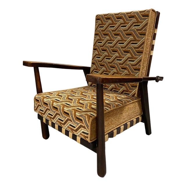 Adjustable Chair by Jan Vanek for Krásná Jizba, 1940s For Sale