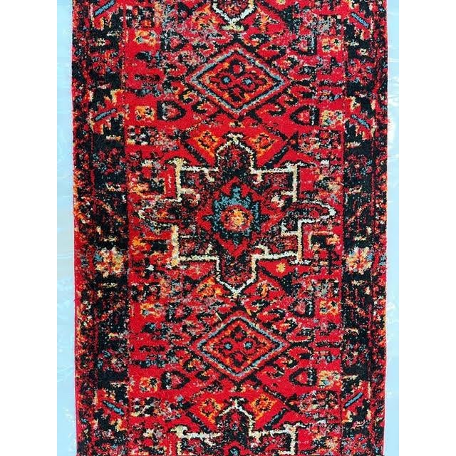 Persian Persian Heriz Style Runner , 2'6" X 12' For Sale - Image 3 of 7