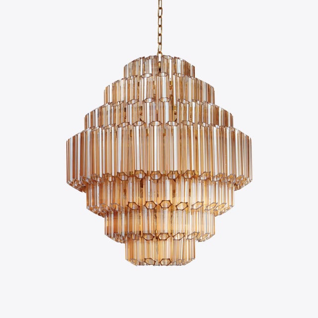 Metal Amber Grande Palermo Chandelier from Pure White Lines For Sale - Image 7 of 8