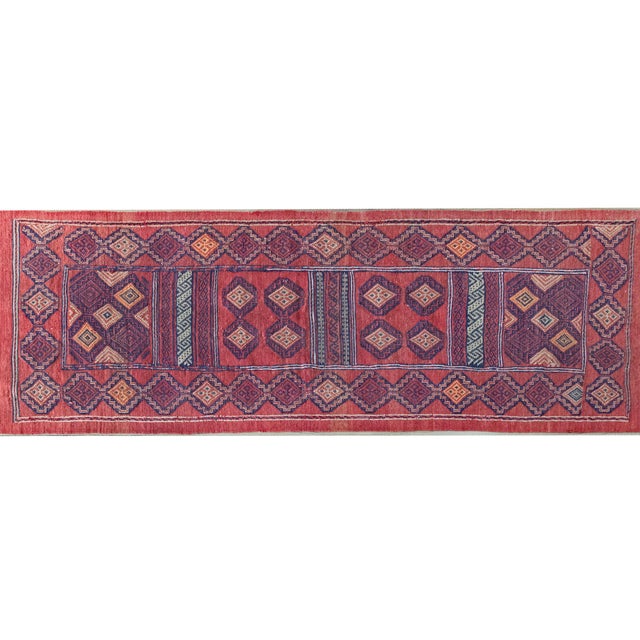 Textile Early 20th Century Afghani Sumac Rug For Sale - Image 7 of 15