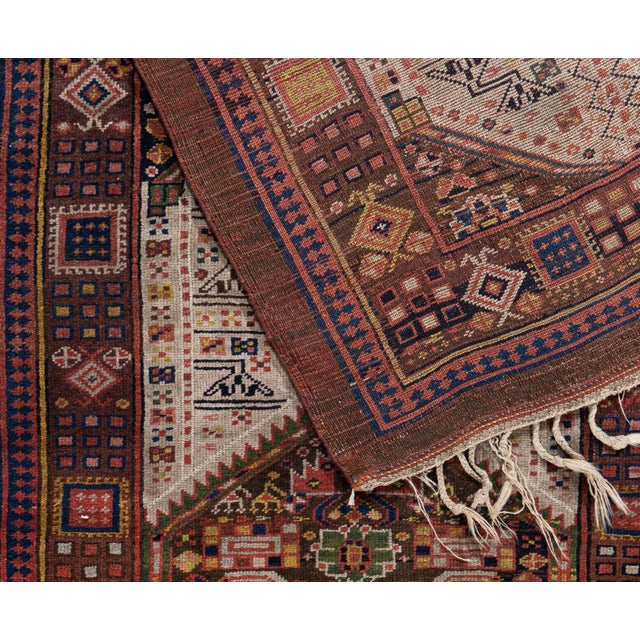 Antique Circa 1900 Oversize Brown Serab Hand Knotted Wool Runner 4'1 X 22'3 For Sale - Image 11 of 12