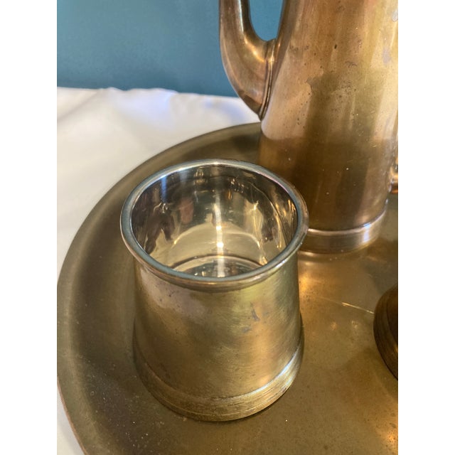 Mid-Century Gatco Brass Coffee Service Set- 4 Pieces For Sale - Image 4 of 8