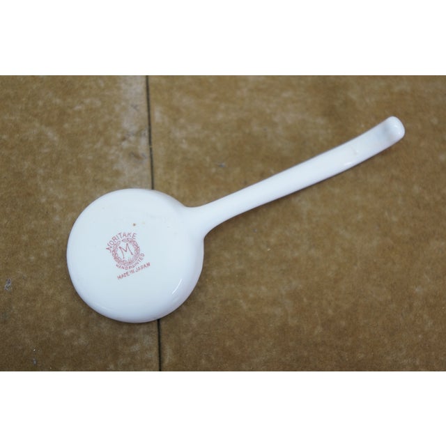 Antique Noritake Turquoise Blue & Gold Lidded Sugar Bowl W/ Spoon For Sale - Image 13 of 18