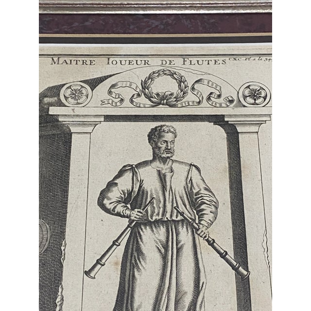 Traditional 19th Century Etching "Master of Flutes" Etching After Robert Boissard For Sale - Image 3 of 13