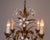 Gilt Chandeliers with White Enamel Lily Flowers, 1950s For Sale - Image 6 of 8