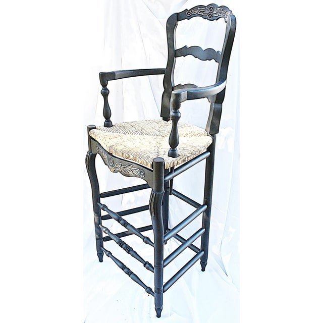 1980s 1980s Painted French Country Bar Chair For Sale - Image 5 of 9