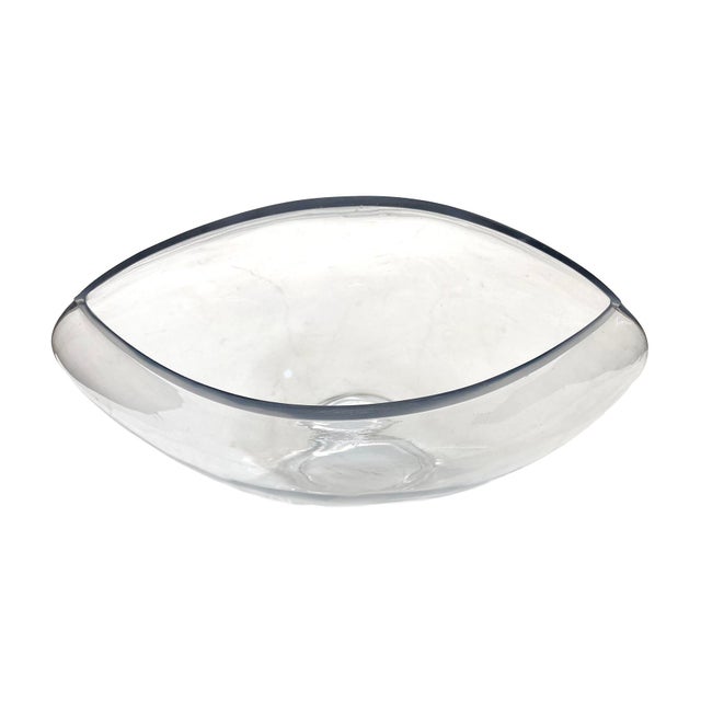 European Handmade Glass Vase, Organic Modern Style, 20th Century For Sale - Image 4 of 8