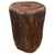 Andrianna Shamaris Modern Organic Charred Tall Side Table For Sale