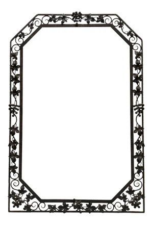 French Art Deco Grape Motif Mirror Frame