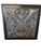 Spanish Revival Set of 3 Oversized 33” Black & Antique Gold Architectural Relief Wall Panels For Sale - Image 3 of 11