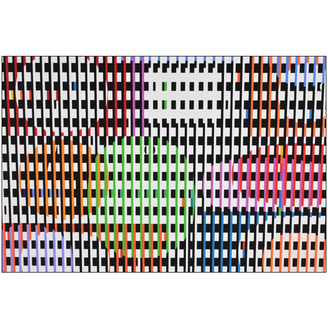 Agam Yaacov Late 20th Century Double Metamorphosis I Modern Red Screenprint Agam Yaacov For Sale - Image 4 of 7
