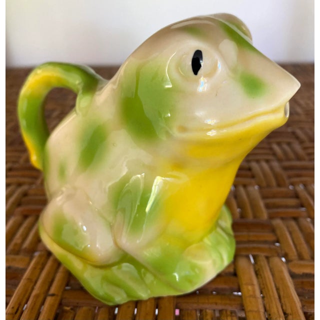 1980s Tony Wood Staffordshire Ceramic Frog Creamer For Sale - Image 13 of 13