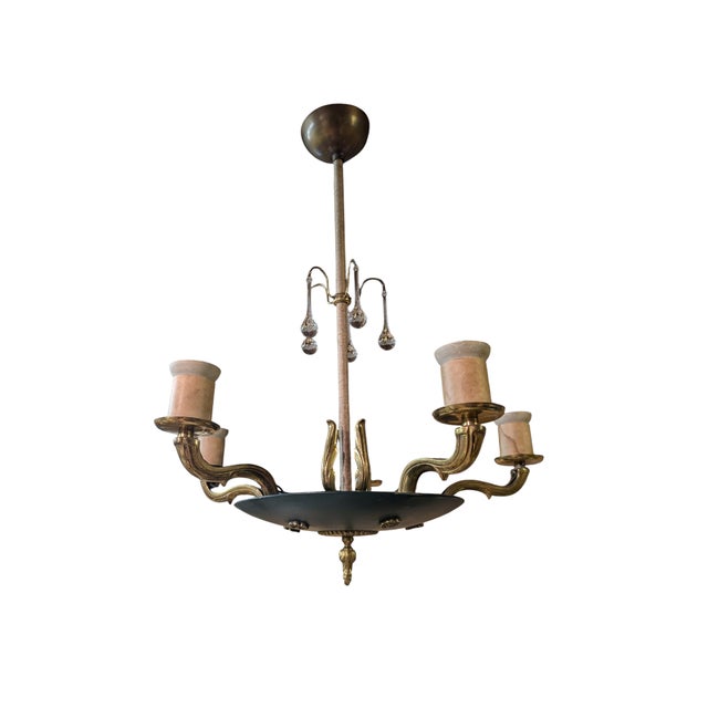 Vintage Chandelier by Paavo Tynell for Oy Taito Ab, 1930s For Sale - Image 11 of 18