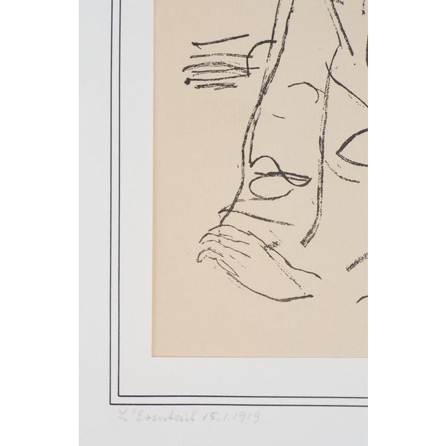 Maurice Barraud, Jeune homme au col, Lithograph For Sale - Image 5 of 6