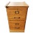 Vintage Two-Drawer Oak Locking Filing Cabinet For Sale