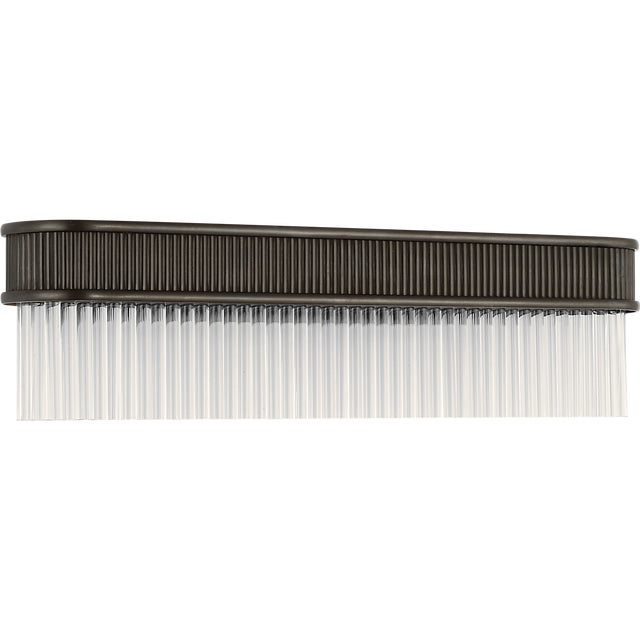 Menil 24" Linear Sconce in Bronze with Crystal Rods Designer: Marie Flanigan Finish: Bronze Height: 6.25" Width: 24"...