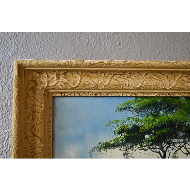 Marceau, Landscape Composition, 1950s, Oil Painting on Canvas, Framed For Sale - Image 7 of 11