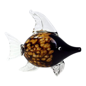 Early 21st Century Tortoiseshell Art Glass Fish Sculpture