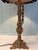 Vintage Carved Table Lamp With Decorative Beaded Detail & Shade For Sale - Image 4 of 12