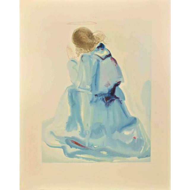 Salvador Dali, The Angel of the First Heaven, Woodcut Print, 1963 For Sale - Image 3 of 3