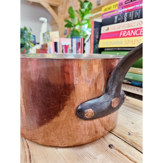 Huge Antique French Dehillerin Copper Pot For Sale In New York - Image 6 of 8