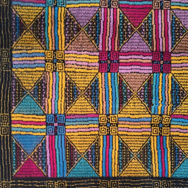Italian Geometric Woolen Rug by Missoni for T&J Vestor, 1980s For Sale - Image 9 of 13