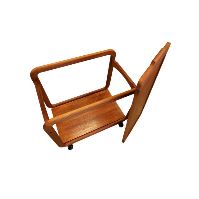Danish Teak Drinks Trolley with Loose Tray, 1960s For Sale - Image 18 of 18