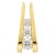 14k Gold Three Diamond Scissor Pendant With 1.05 CTTW Natural Diamonds For Sale