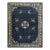 Classic Ivory Blue Color Antique Floral Medallion Pattern Chinese Peking Rug For Sale