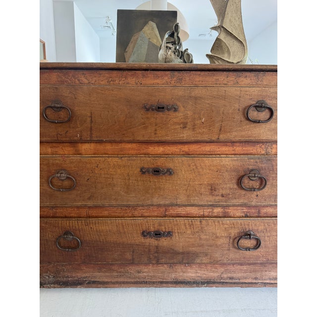 Large Scale Walnut Chest of Drawers, 18th Century, France For Sale - Image 14 of 18