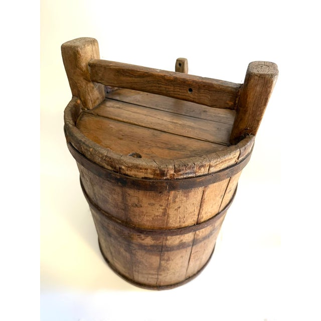 Antique Chinese Jujube Wood Wine Barrel For Sale - Image 11 of 11