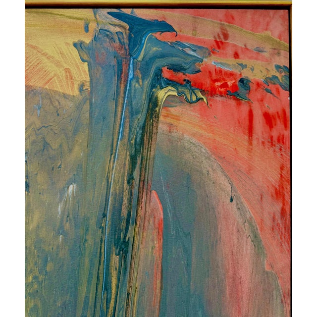 Francine Tint, Large Modernist Abstract Color Field Acrylic Painting Woman Artist Francine Tint For Sale - Image 14 of 18