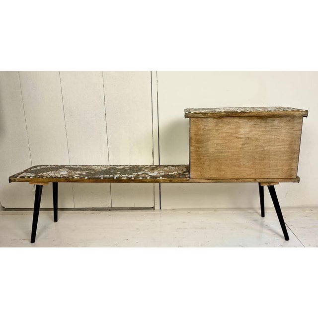 Mid-Century German Plant Stand with Mosaic Stones, 1970s For Sale - Image 15 of 18