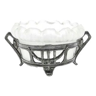 Art Nouveau Polish Sugar Bowl, Germany, 1890s For Sale