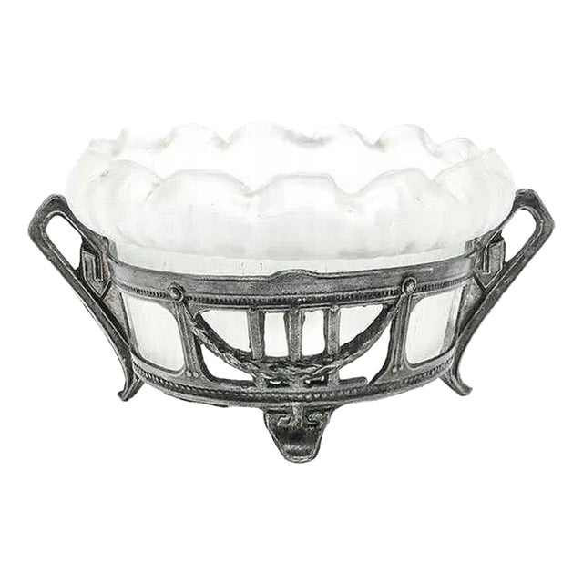 Art Nouveau Polish Sugar Bowl, Germany, 1890s For Sale