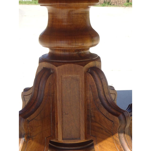 Square Walnut Pedestal Table, 19th Century For Sale - Image 16 of 18
