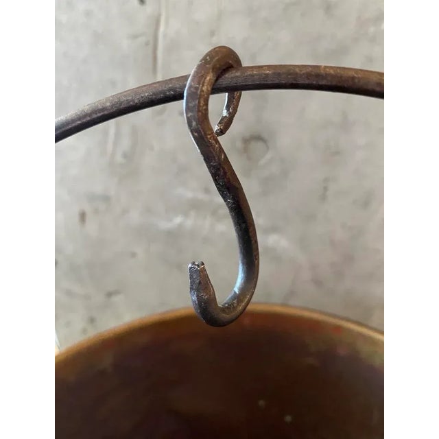 Metal Antique Late 19th Century Brass & Iron Pail or Bucket Signed Hw Hayden the Waterbury Brass Co. For Sale - Image 7 of 13
