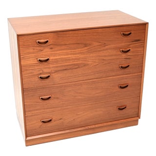 Vintage Danish Teak Chest of Drawers by Peter Hvidt and Orla Molgaard Nielsen for Søborg Møbelfabrik, 1960s For Sale