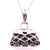 Metal 10 Karat White Gold Freeform Necklace and Fancy Pendant With Diamond For Sale - Image 7 of 11